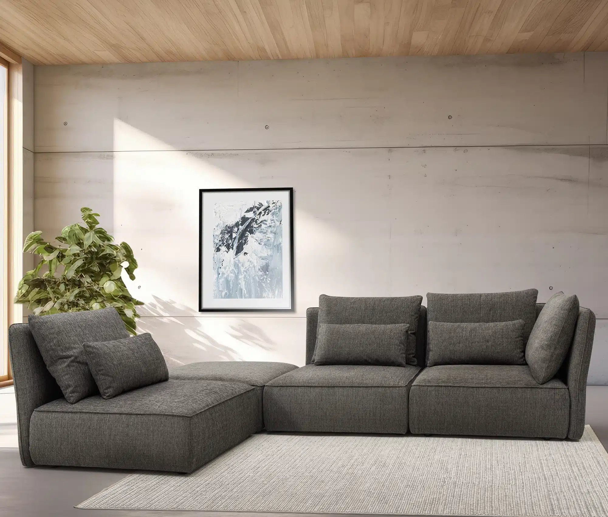 Zeitlose Stoffe, Farben und Formen